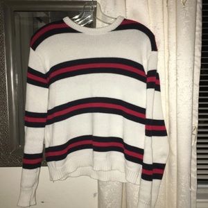Striped brandy sweater